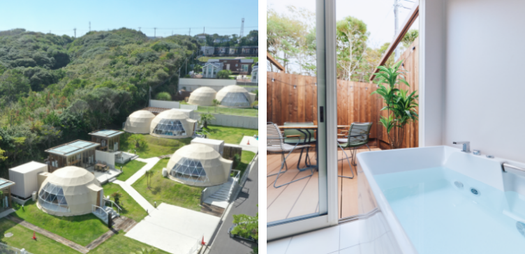 Glamping Kashima 753 全景 + 浴室